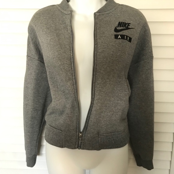 Nike Tops - Nike air zip up grey sweatshirt